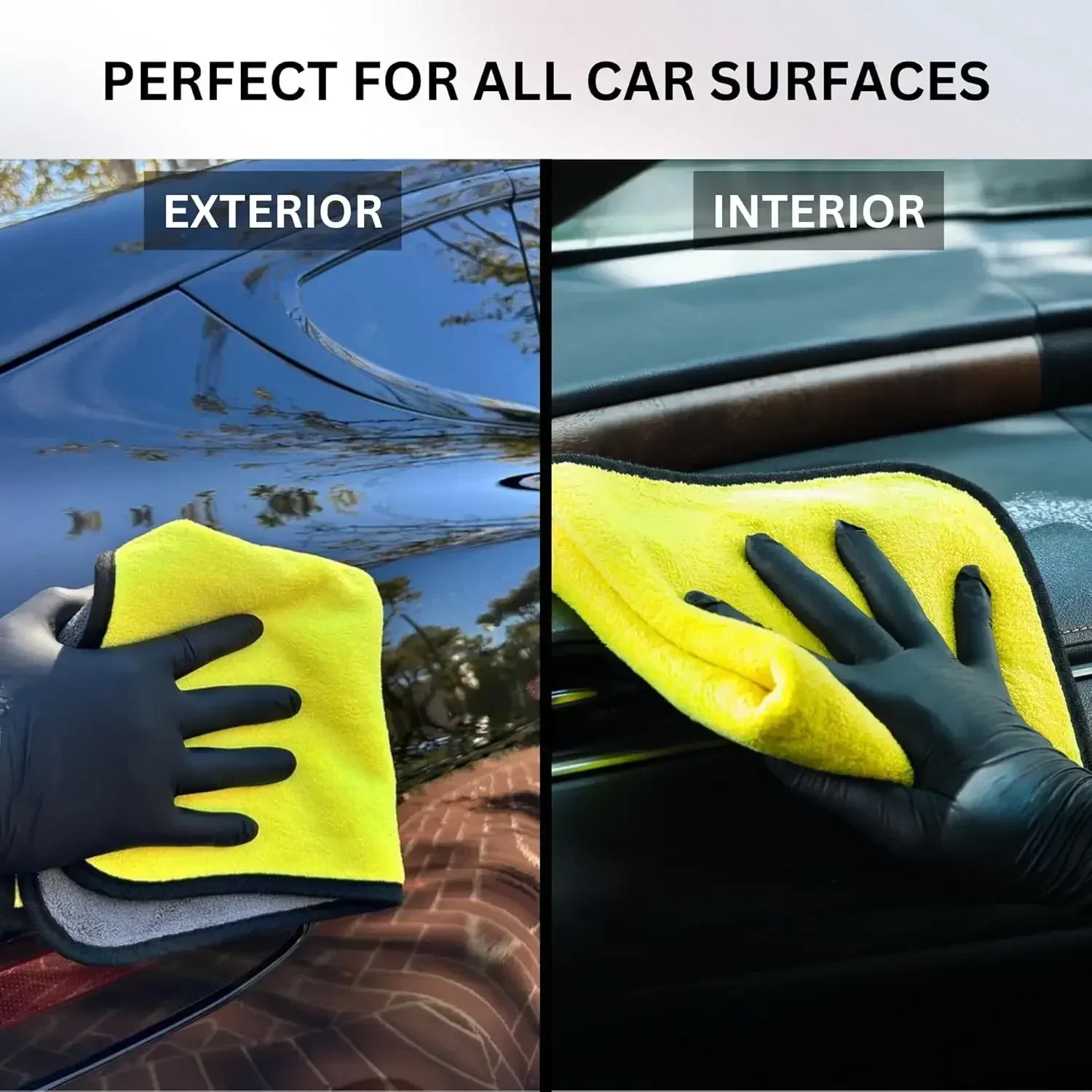 1/10pcs Car Wash Microfiber To - Microfiber Car Drying Towel Super Absorbent ulasan dan harga
