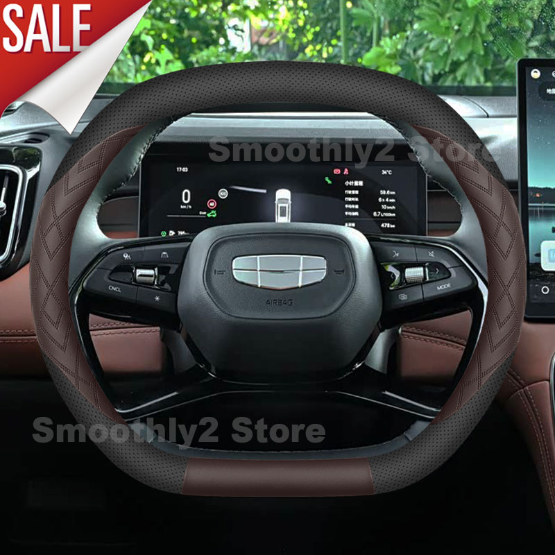 Car Leather Steering Wheel Cov - Car Steering Wheel Cover Anti Slip Breathable ulasan dan harga