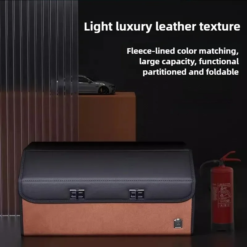 Light Luxury Suede Car Trunk S - Car Trunk Organizer Foldable Storage Box ulasan dan harga