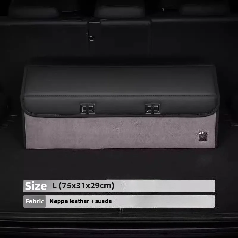 Light Luxury Suede Car Trunk S - Car Trunk Organizer Foldable Storage Box ulasan dan harga