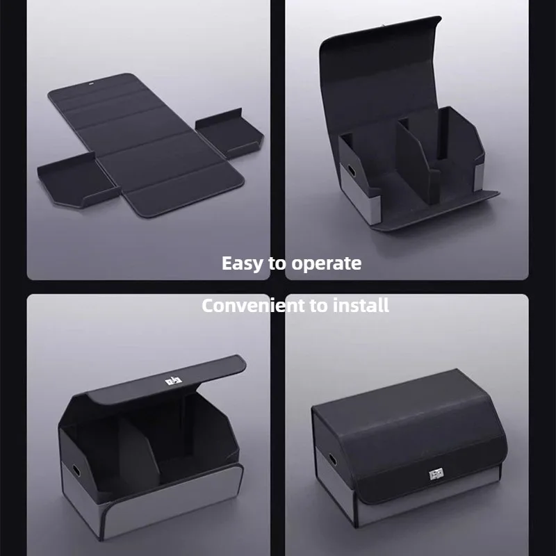 Light Luxury Suede Car Trunk S - Car Trunk Organizer Foldable Storage Box ulasan dan harga