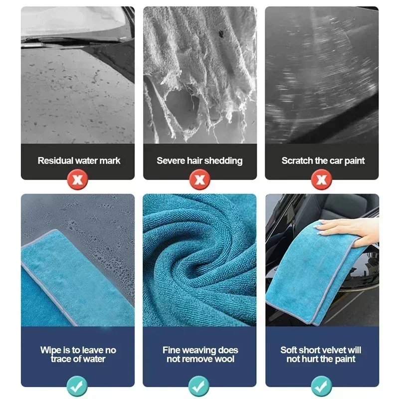 Plush Short Pile Microfiber To - Microfiber Car Drying Towel Super Absorbent ulasan dan harga