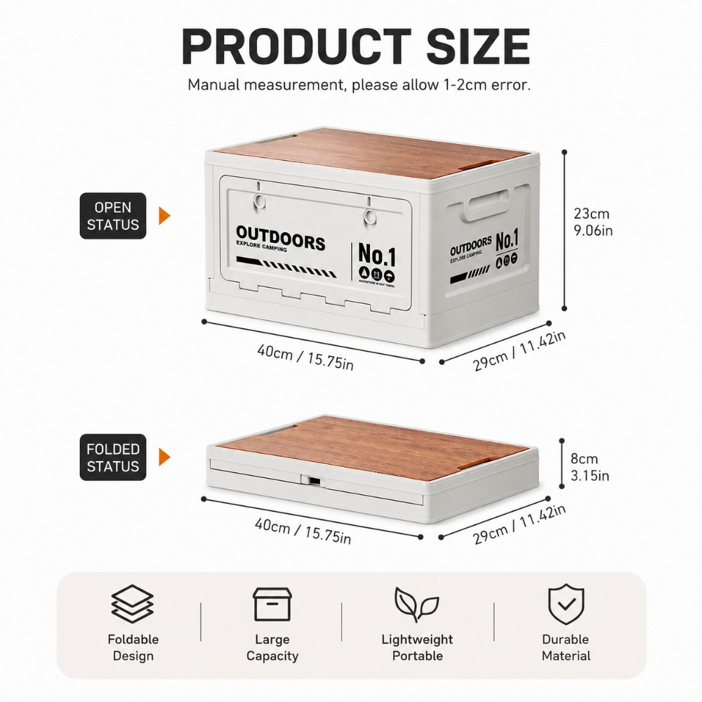 Camping Folding Storage Box wi - Car Trunk Organizer Foldable Storage Box ulasan dan harga