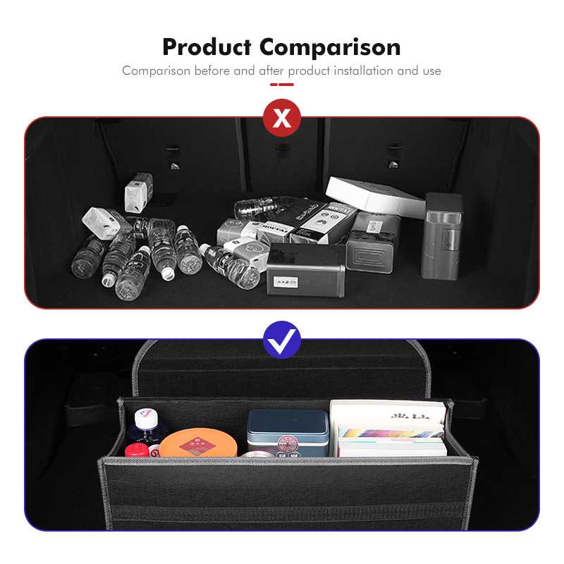For Denza Foldable Felt Car Tr - Car Trunk Organizer Foldable Storage Box ulasan dan harga