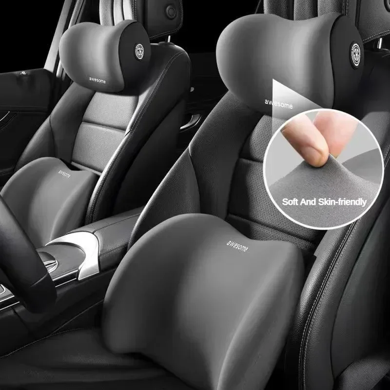 Ergonomic memory foam car seat - Memory Foam Car Neck Pillow Lumbar Support ulasan dan harga