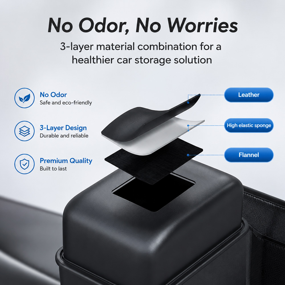1Pc Kcimo Hanging PU Leather C - Car Trunk Organizer Foldable Storage Box ulasan dan harga